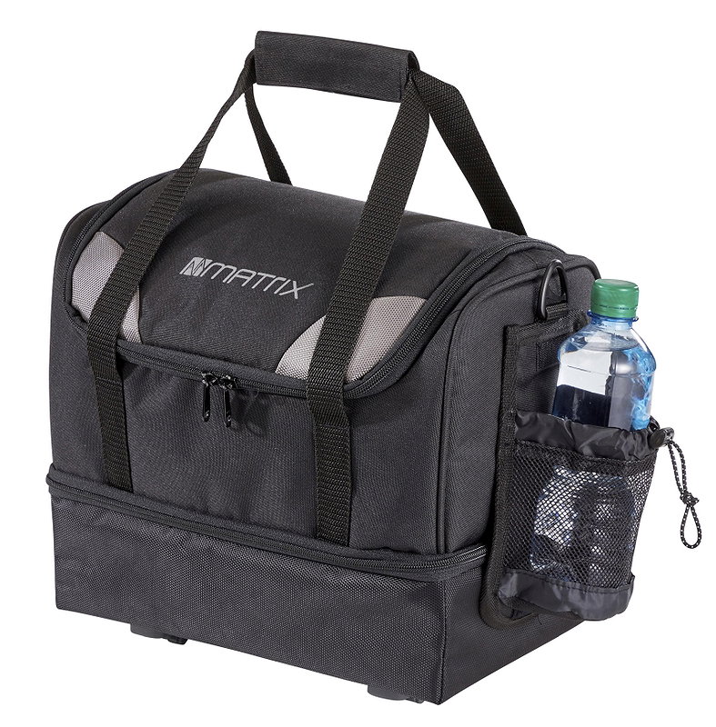 MATRIX Gepäckträgertasche Snapit schwarz/silber