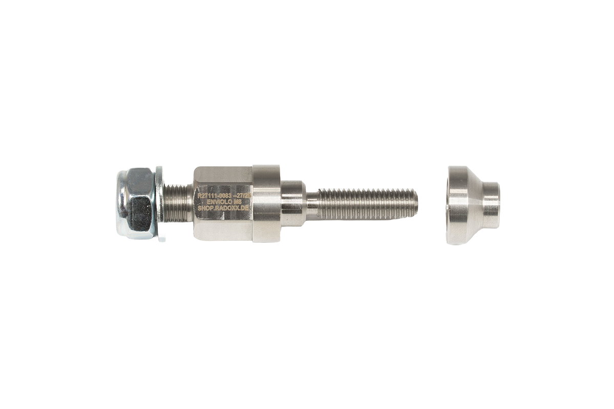 RADOXX Schnellspanner Vollachsen Adapter Enviolo Adapter M8 Syn X12 silber