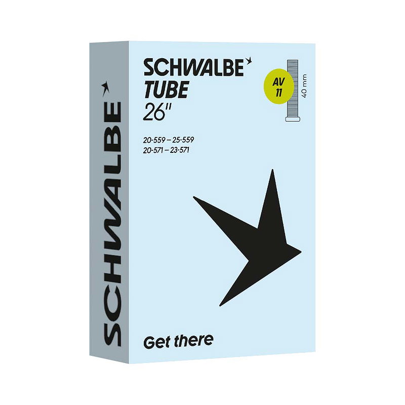Schwalbe Fahrradschlauch AV Ventil Nr. 11A 26" 40 mm 20/25-559/571