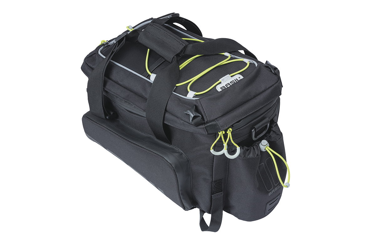 Basil Gepäckträgertasche Miles Trunkbag XL Pro schwarz lime