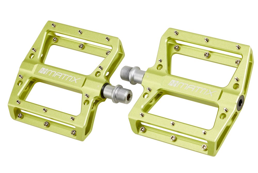 Matrix Plattform Aluminium Pedalen PE81 | Grün