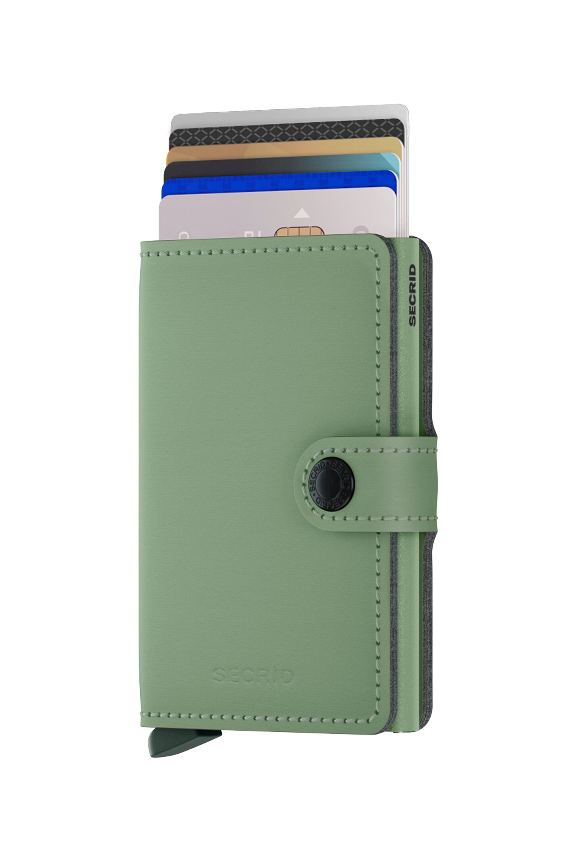 Secrid Miniwallet Yard powder Pistachio – mit Karten