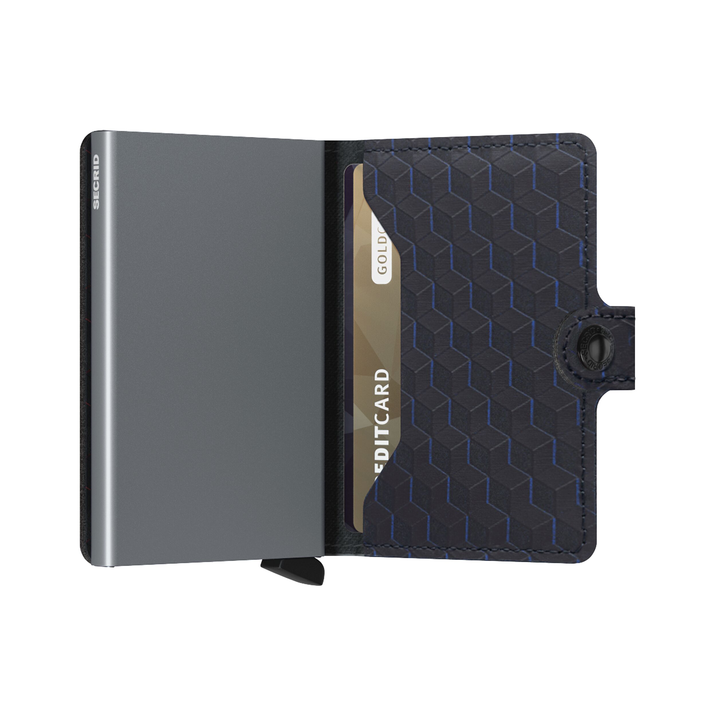 Secrid Miniwallet Optical Black-Titanium – Schrägansicht
