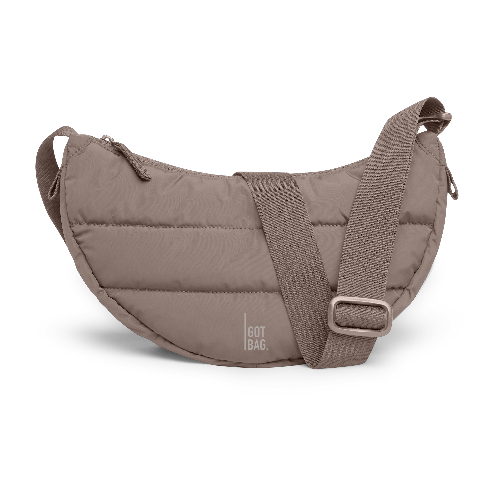 GOT BAG Puffer Moon Bag Small Oyster