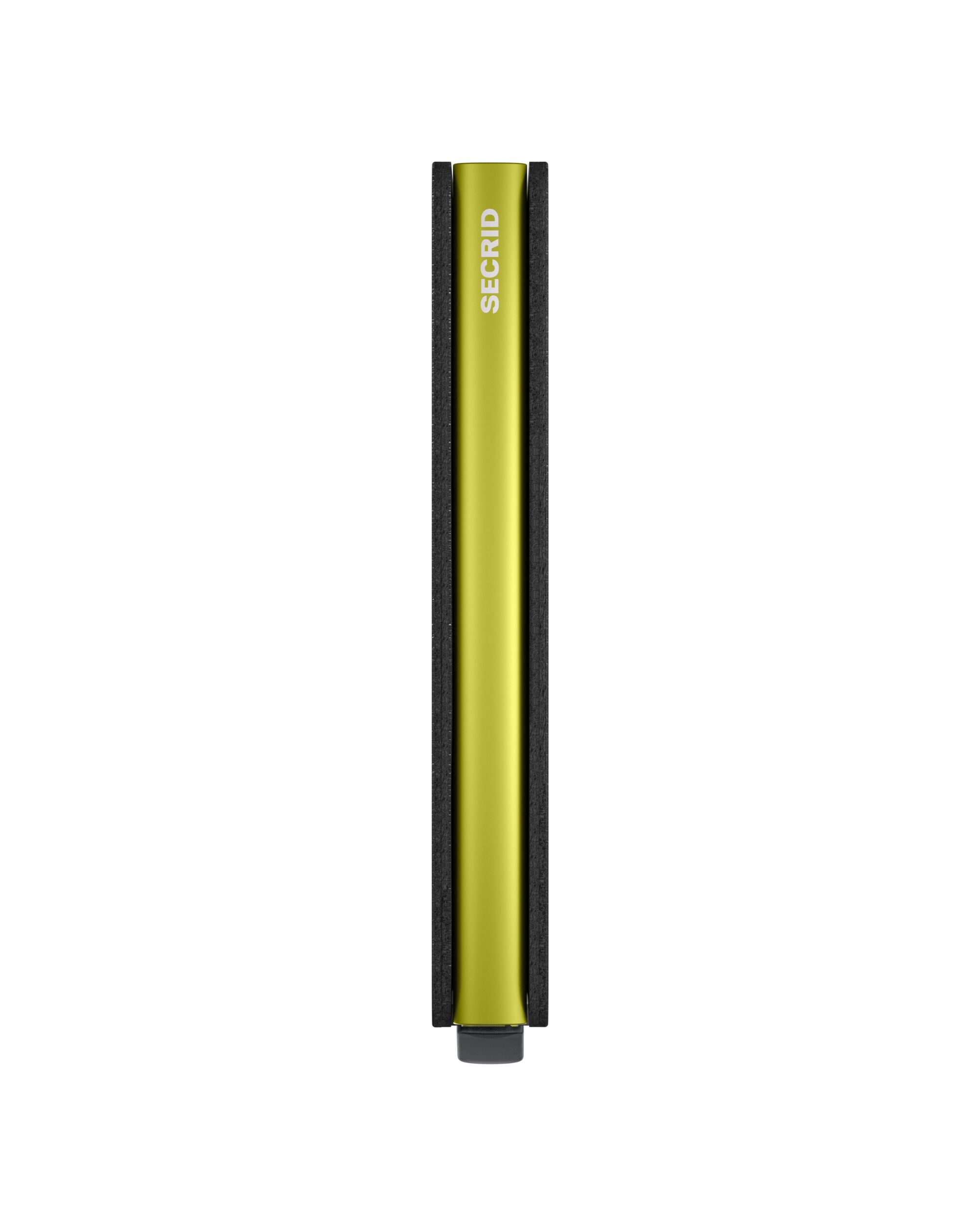 Secrid Slimwallet Matte Grey & Lime – Seitenansicht
