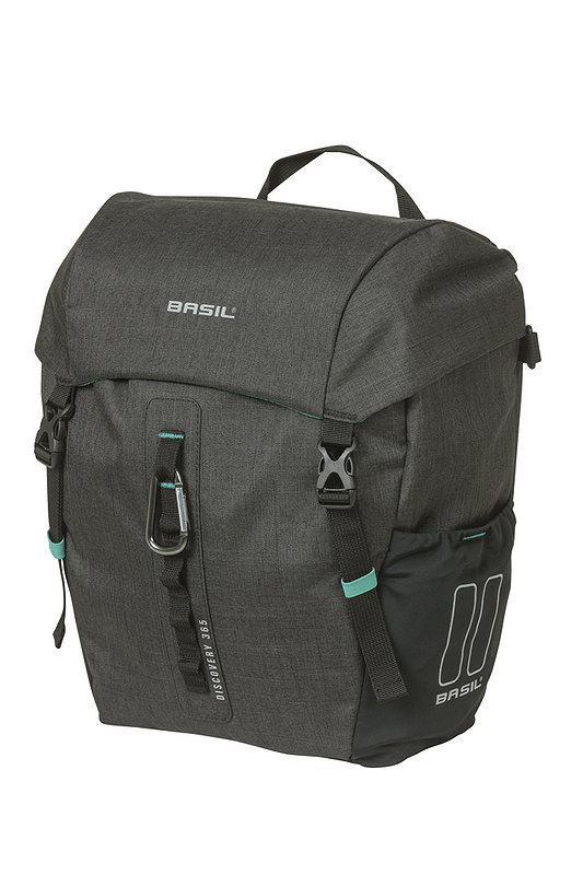 Basil Einzeltasche Discovery 365D schwarz melee