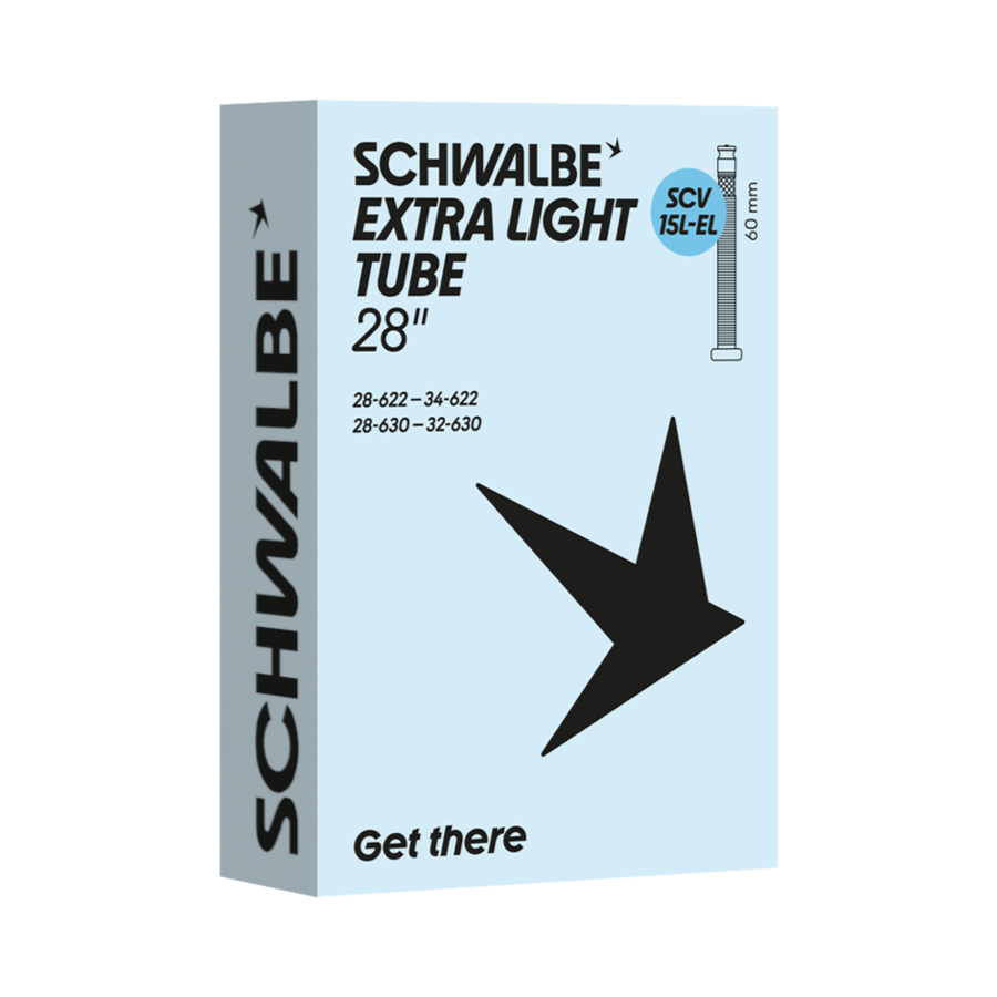 Schwalbe Fahrradschlauch Extra Light SCV15L-EL Nr.15  28" Extra Light SCV 60 mm 28/34-622/ 630
