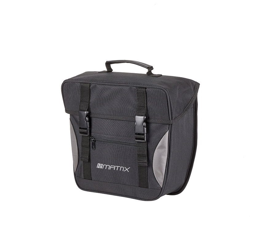MATRIX Einzeltasche schwarz/silber