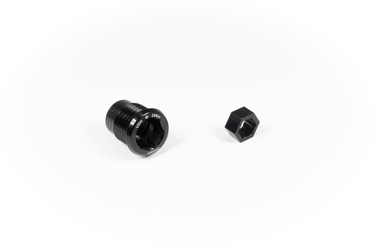 RADOXX Schnellspanner UDH Adapter Long Axle Black Gewinde Steckachse: M12x1,0 schwarz