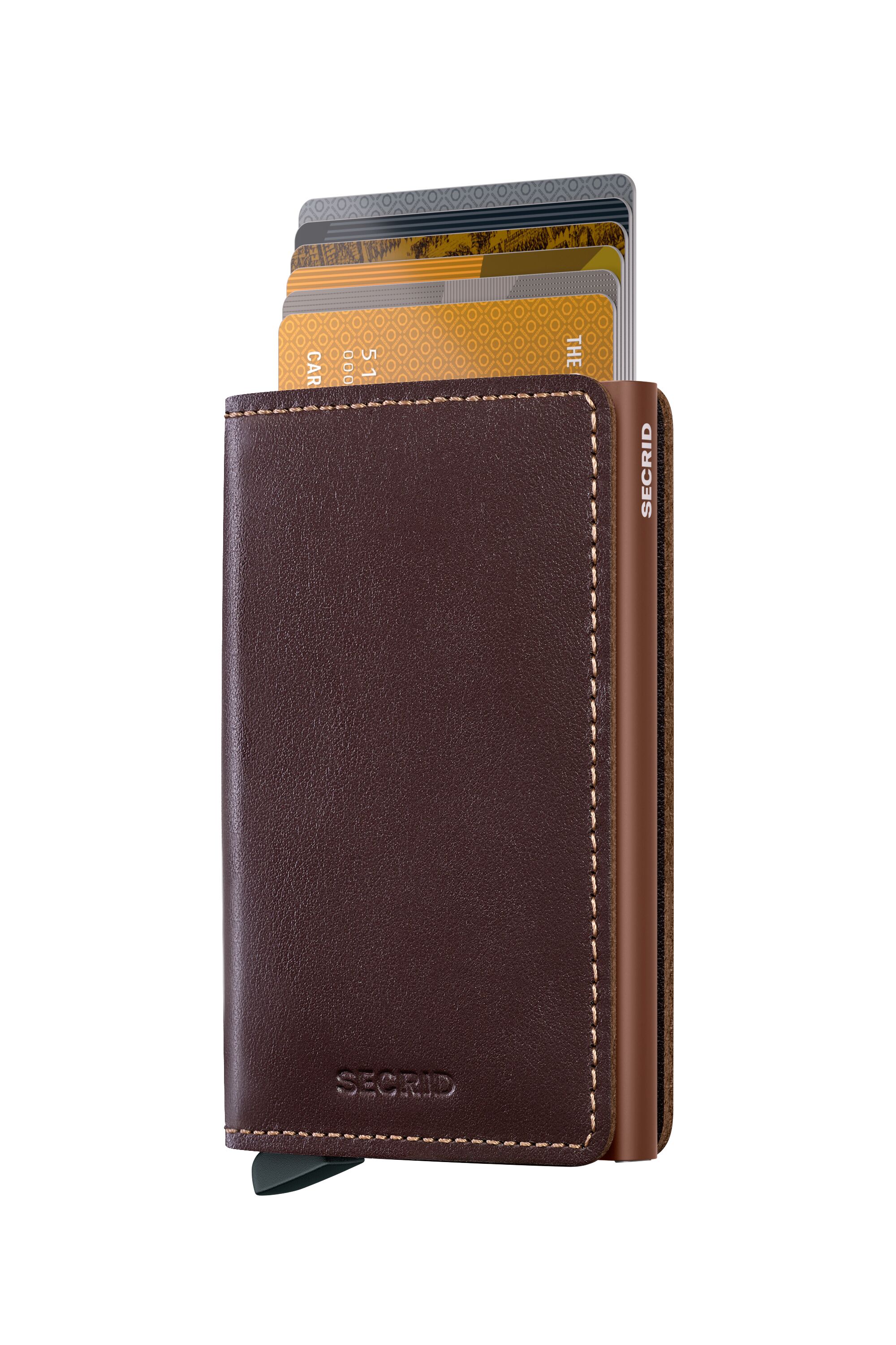 Secrid Slimwallet Original Chocolate – mit Karten