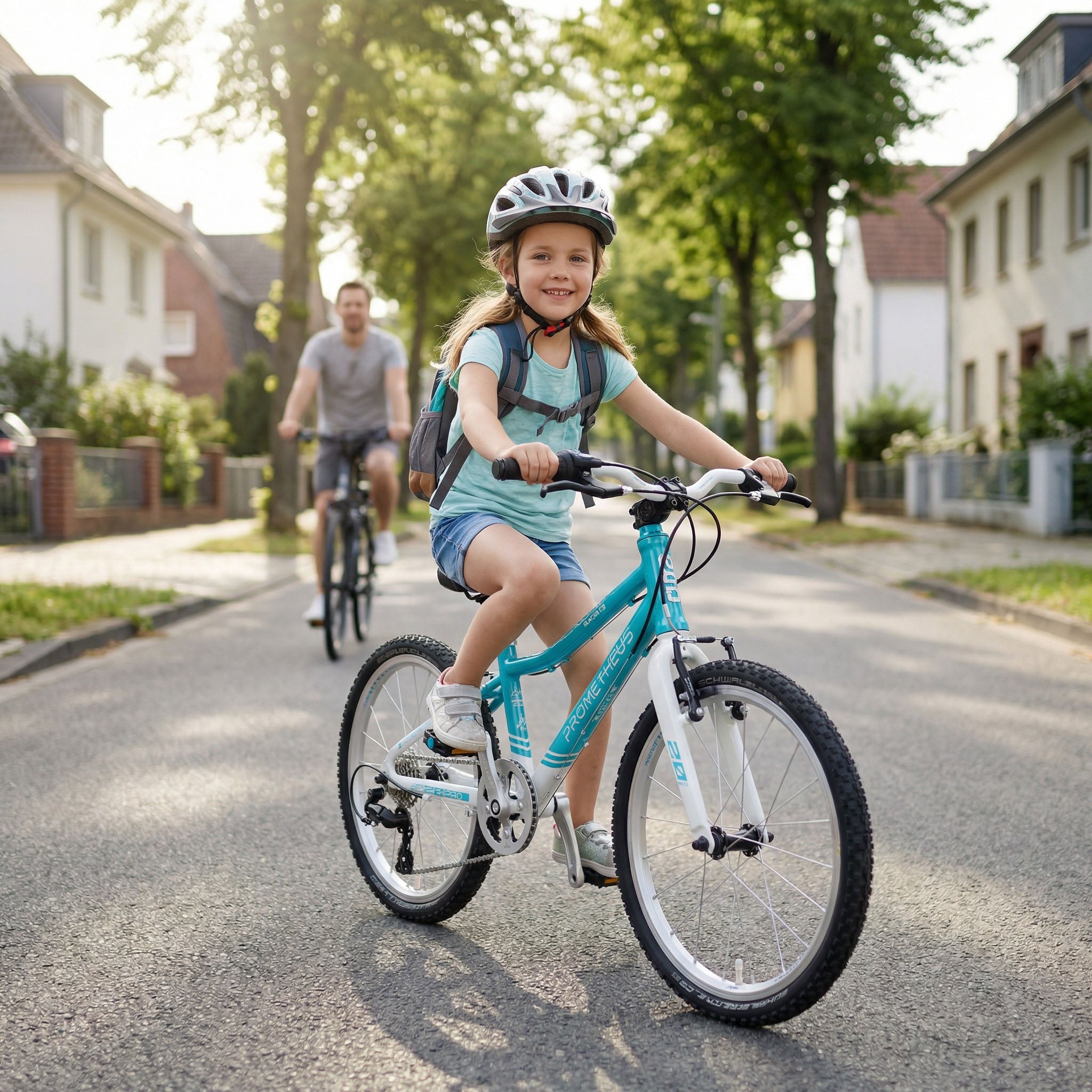 Prometheus PRO 20 Zoll Kinderfahrrad Blau/Weiß (Glacier Ice) – Bild 3