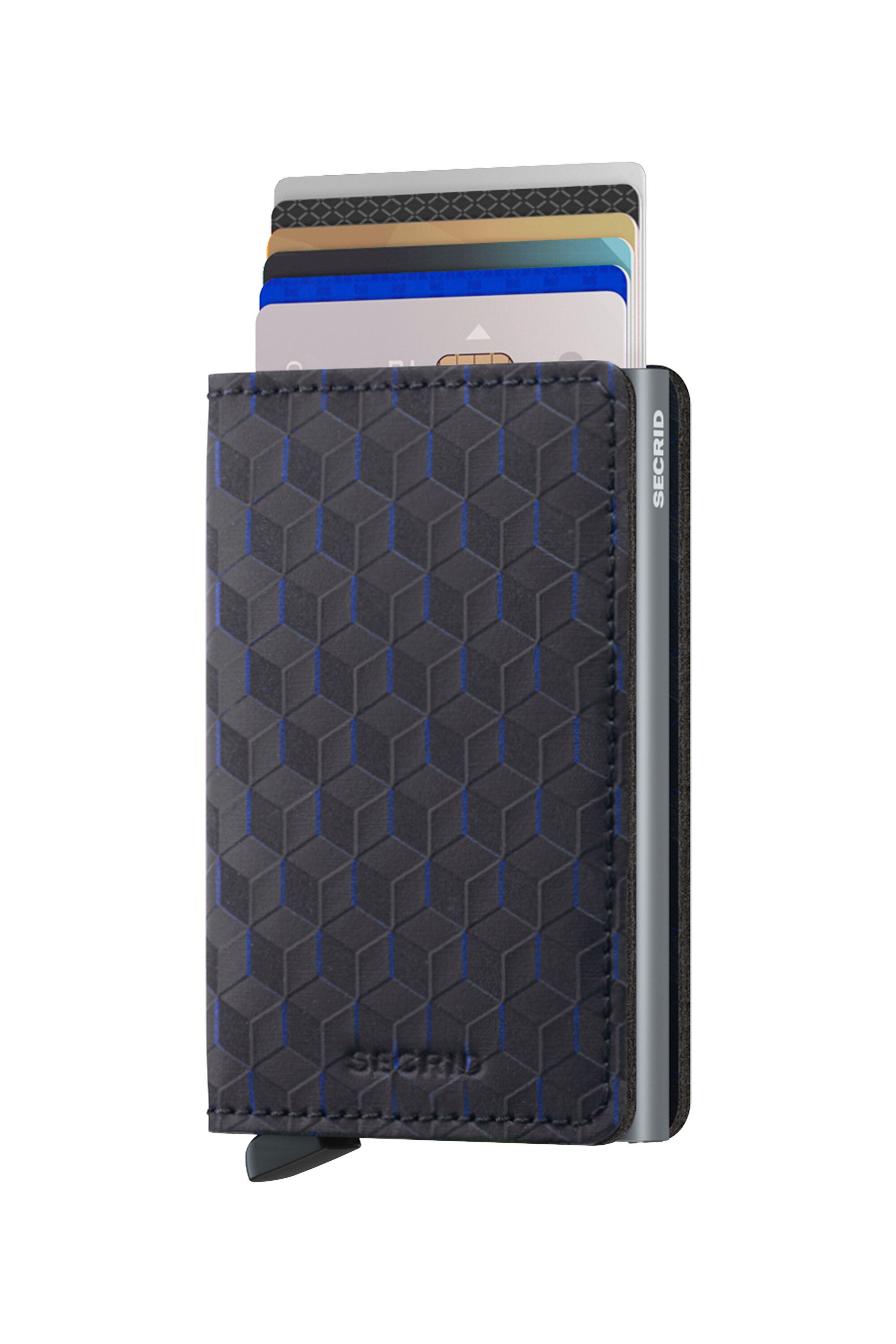 Secrid Slimwallet Optical Black-Titanium – mit Karten