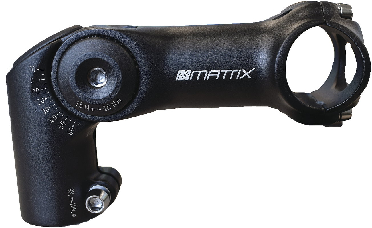 MATRIX Ahead-Vorbau ST20 Alu 110 mm schwarz-matt 31,8 mm 1 1/8" 0- +60°