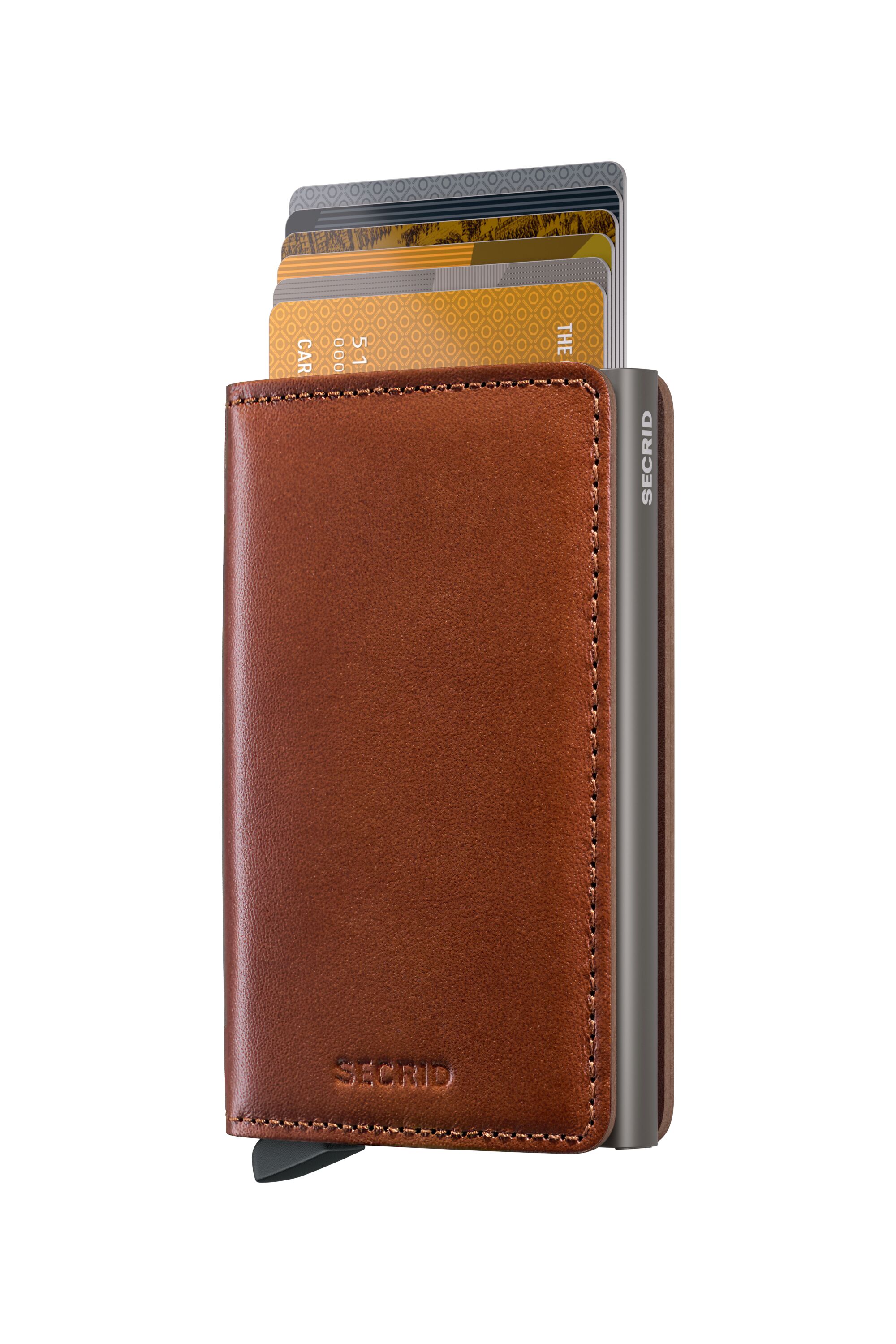 Secrid Slimwallet Texano Saddle – mit Karten