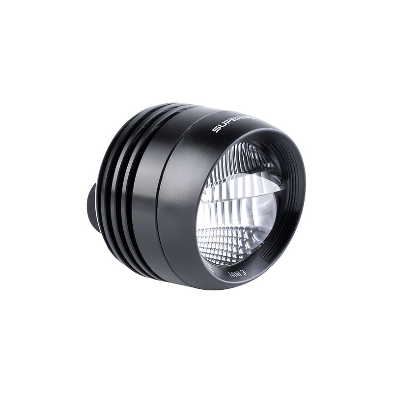 Supernova E-Bike LED Scheinwerfer Mini 3 schwarz 125 Lux, 500 Lumen ohne Fernlicht
