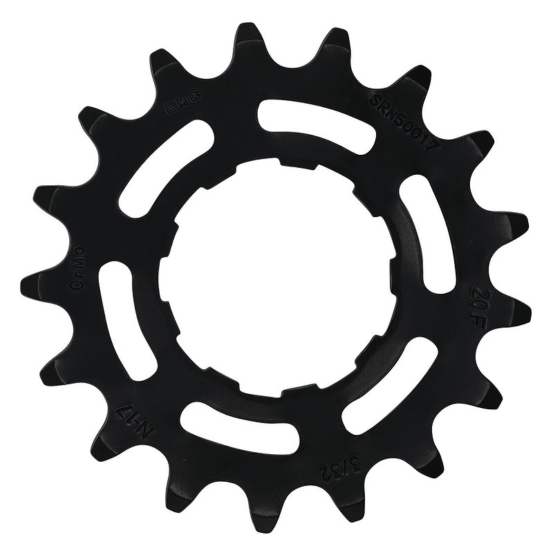 KMC Ritzel flach für Enviolo schwarz 1/2" x 3/32" 17 Zähne