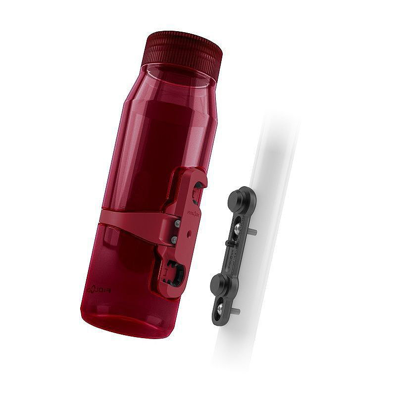 FIDLOCK Trinkflaschen Set TWIST Life inkl. bike base transparent rot 0,70 L
