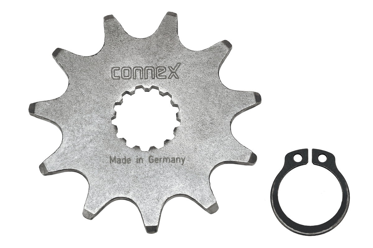 Connex Ritzel für Panasonic Motor silber 1/2" x 3/32" + 1/2" x 11/128" 9 Zähne
