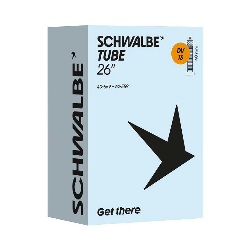 Schwalbe Fahrradschlauch DV Ventil Nr. 13 26" 40 mm 40/62-559