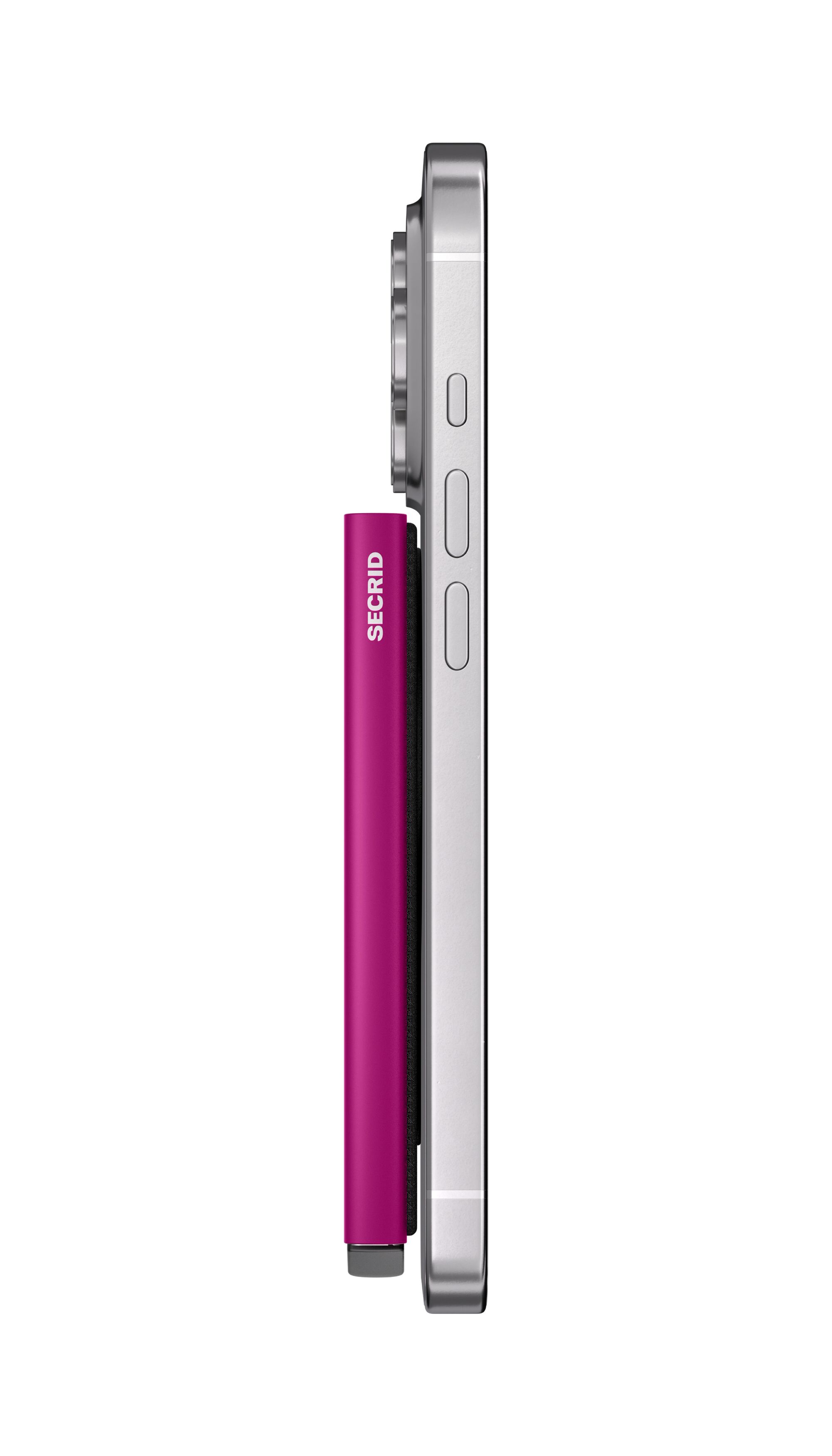 Secrid Cardprotector for Magsafe Fuchsia – am Smartphone