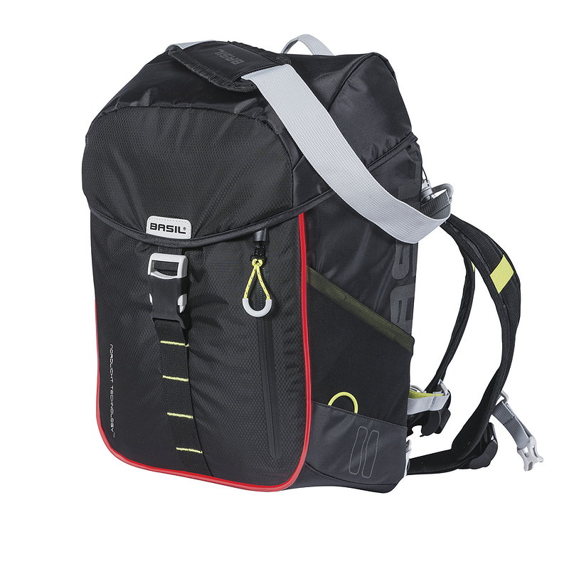 Basil Einzeltasche Miles Daypack Nordlicht schwarz lime