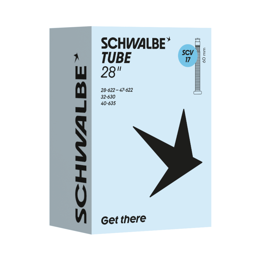 Schwalbe Fahrradschlauch SCV Ventil Nr. 17 28" SCV 60 mm 28/47-622/635