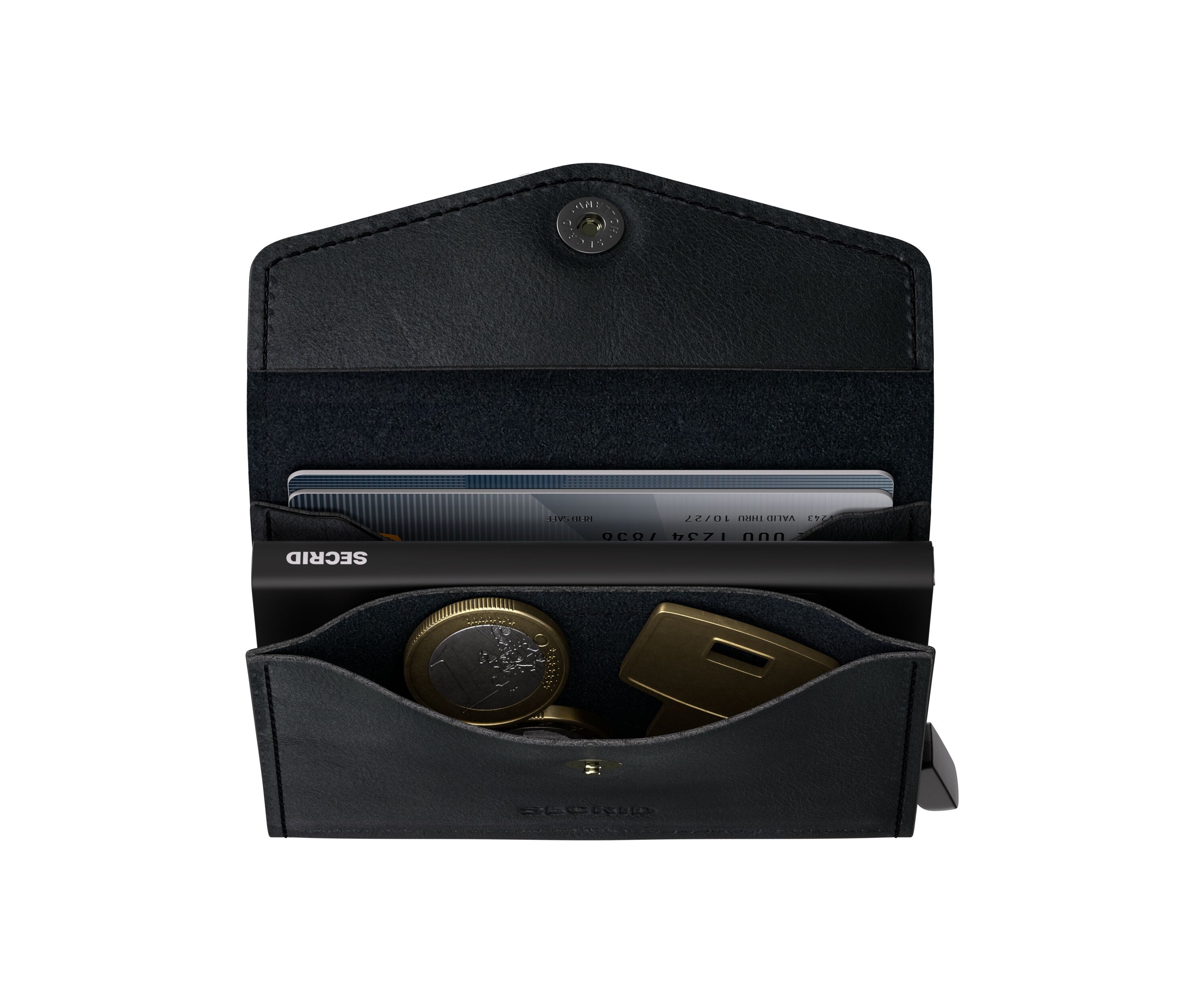 Secrid Envelope Vintage Black – Schrägansicht