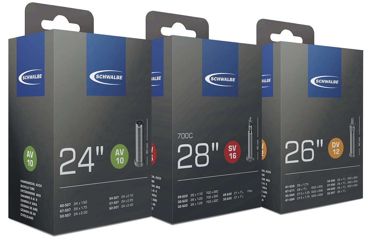 Schwalbe Fahrradschlauch Extra Light Nr. 6A Extra Light 20" SV Ventil 40 mm 23/40-406