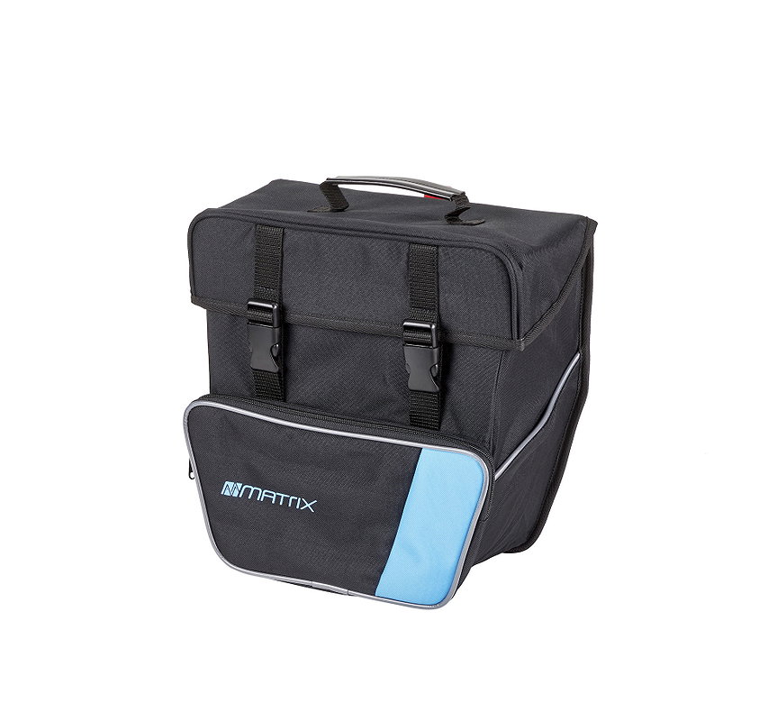 MATRIX Einzeltasche schwarz/blau