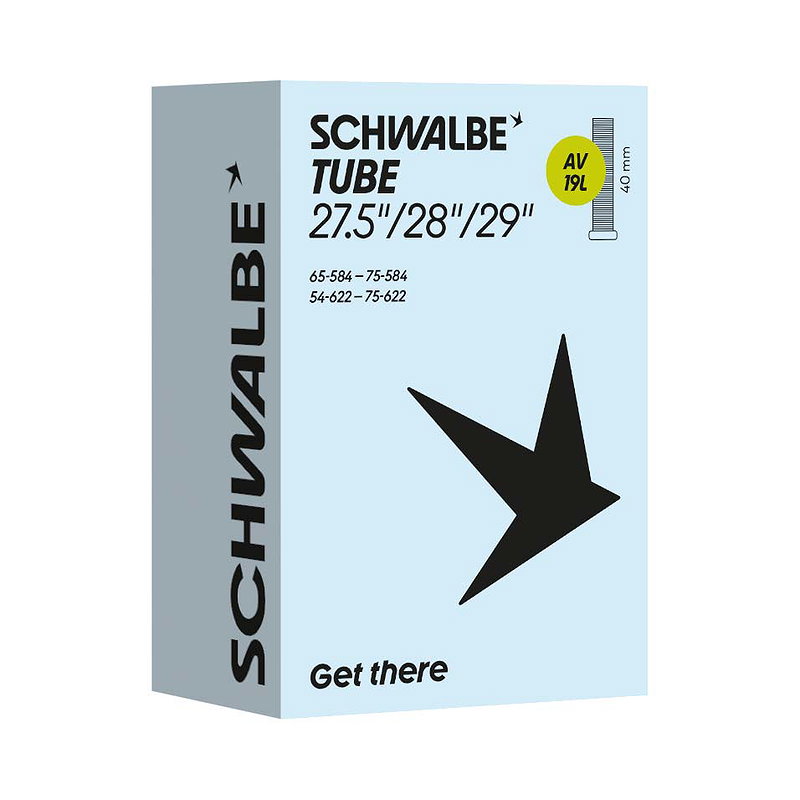 Schwalbe Fahrradschlauch AV Ventil Nr. 19L 27,5"/28"/29" 40 mm 54/75-584/622