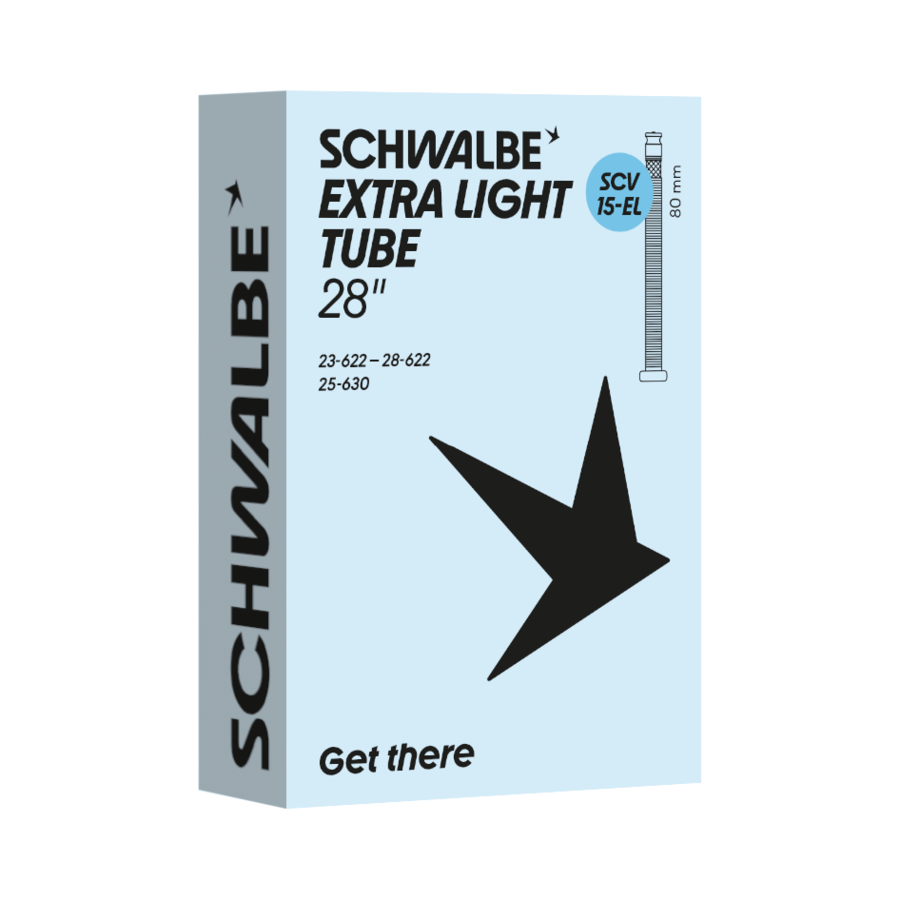 Schwalbe Fahrradschlauch Extra Light SCV15L-EL Nr.15 23" Extra Light SCV 80 mm 23/28-622/ 630