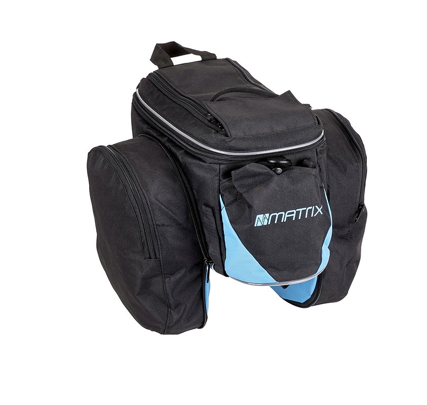 MATRIX Gepäckträgertasche schwarz/blau