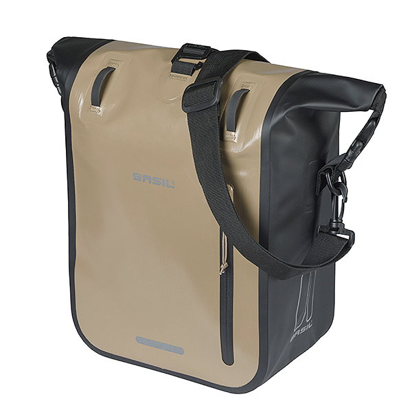 Basil Einzeltasche Rivo M sand/schwarz