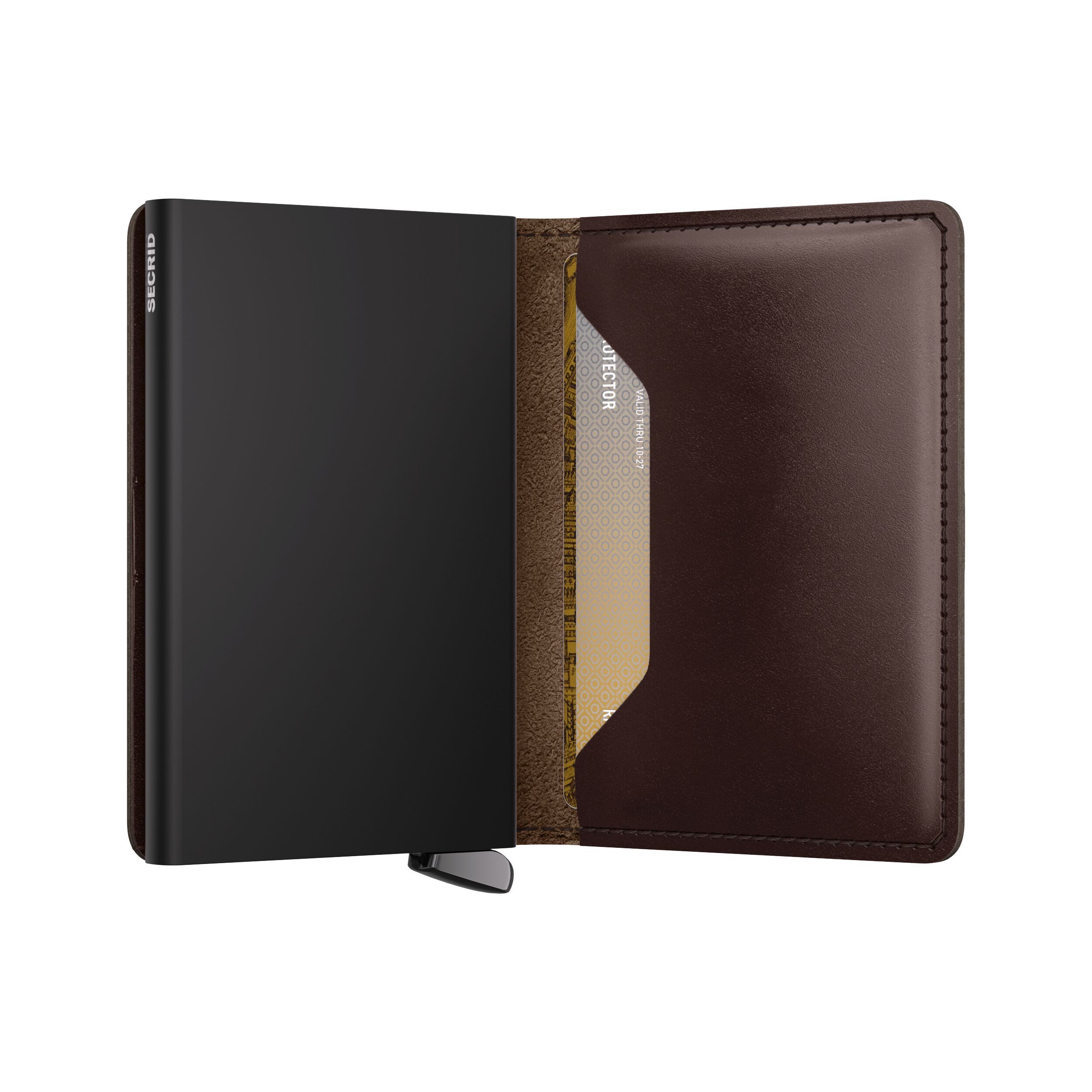 Secrid Slimwallet Dusk Dark Brown+ – Schrägansicht