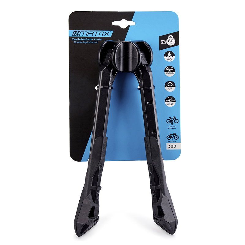 MATRIX Zweibeinständer Jumbo schwarz 300 mm EVP