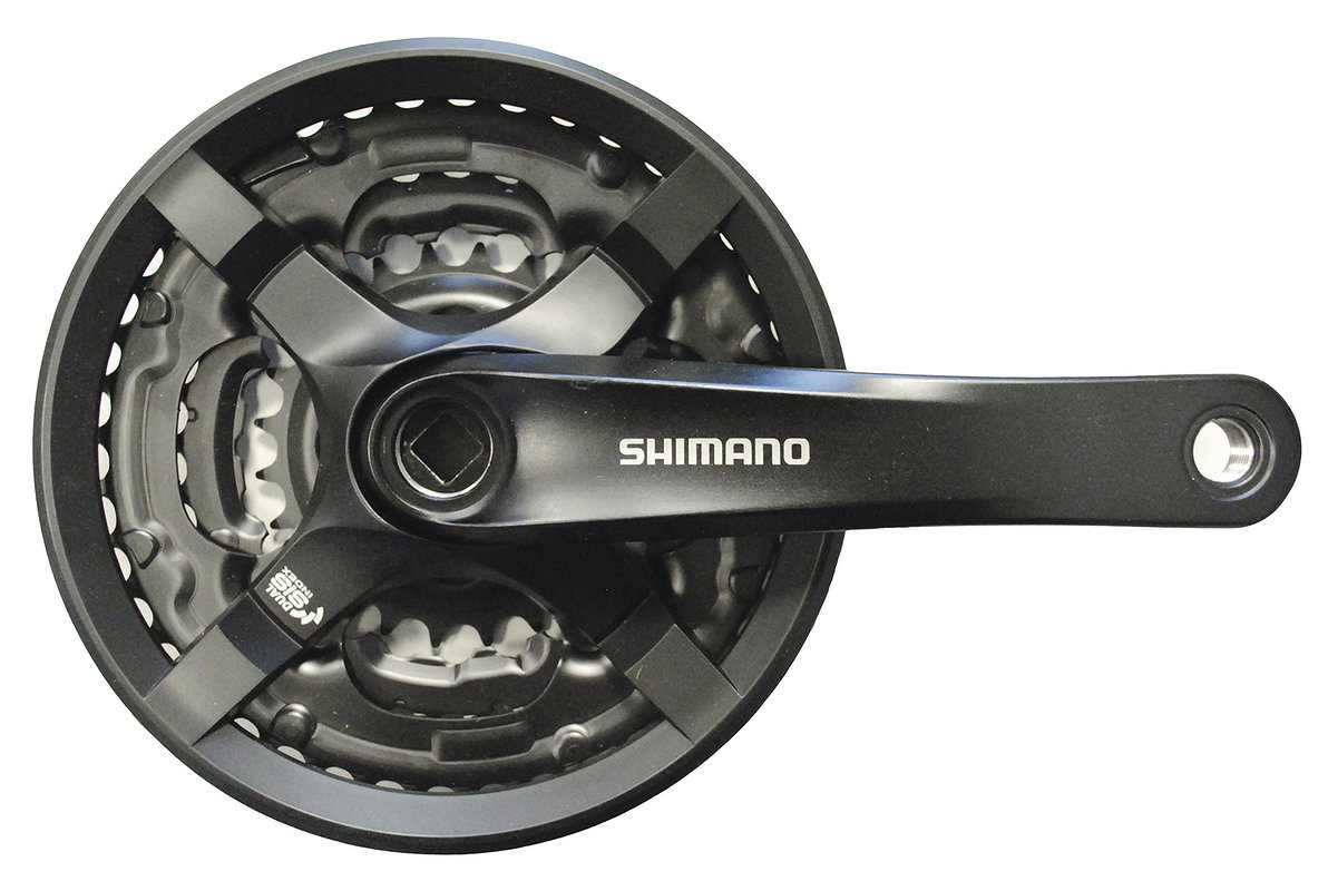 Shimano TOURNEY FC-TY501 Kettenradgarnitur 42/34/24 Zähne, 170 mm, schwarz