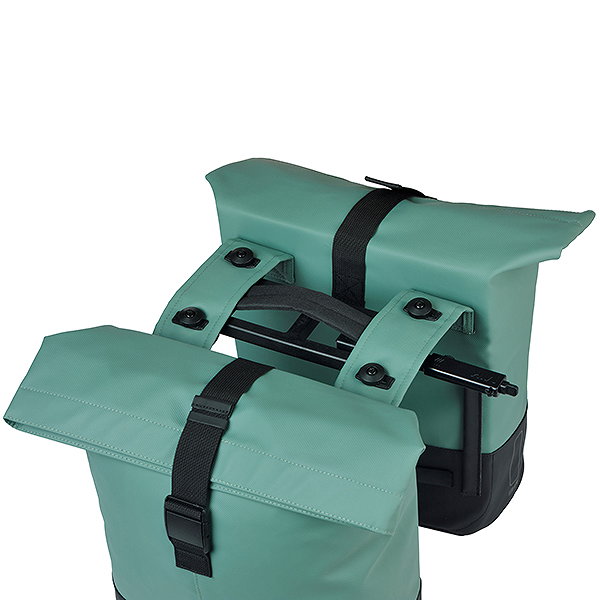 Basil Doppelpacktasche Cove MIK 2.0 silbergrün/schwarz