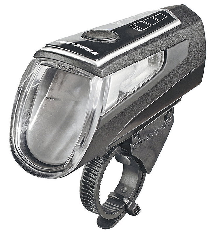 TRELOCK LED Akkufrontleuchte 50 LUX I-Go Control schwarz