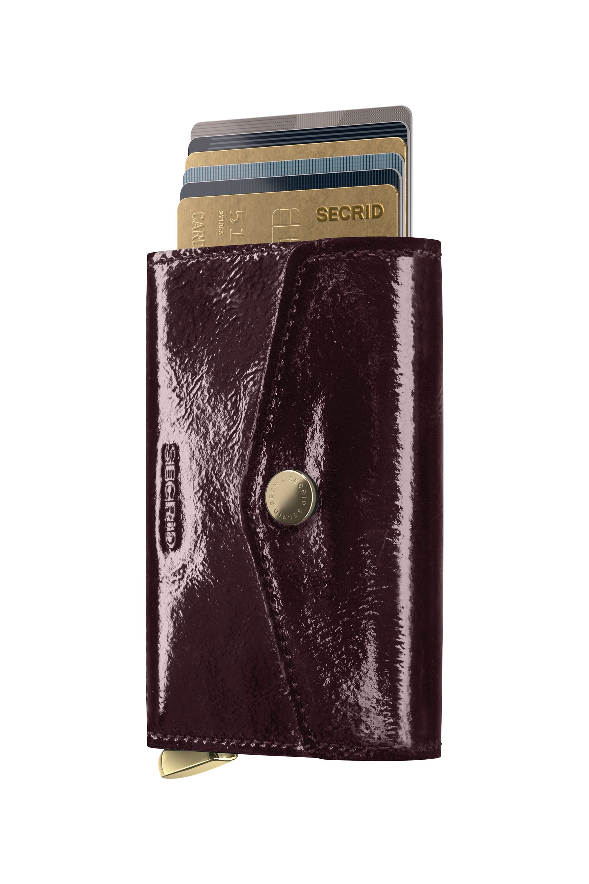 Secrid Envelope Naplak Plum+ – mit Karten