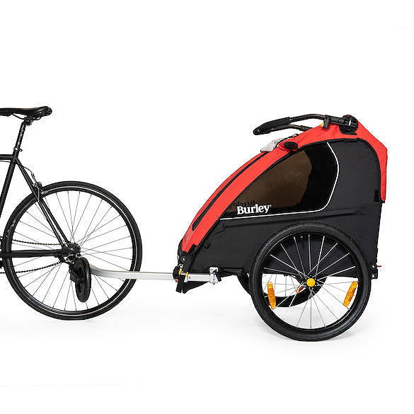 Burley Kinderanhaenger Honey Bee 2 Sitzer rot/schwarz