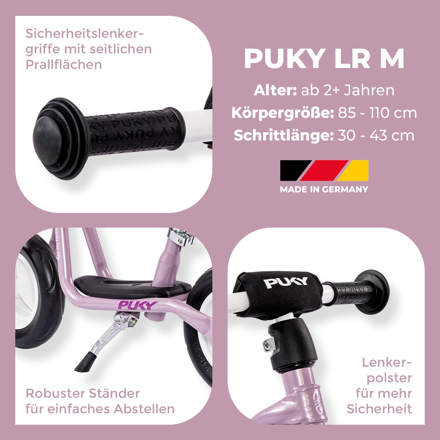 PUKY LR M  pearl Pink Laufrad