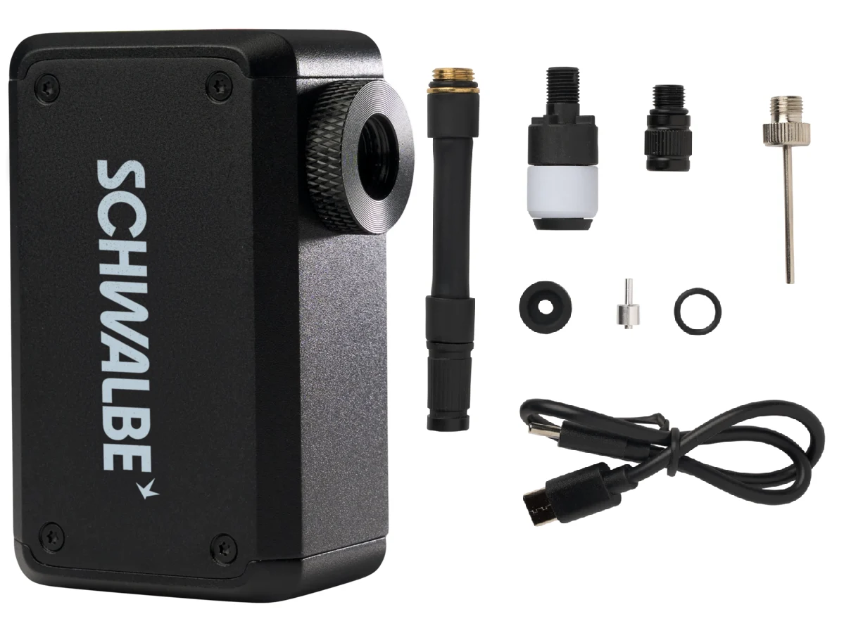 Schwalbe Minipumpe E-Micro mit SCV Head Adapter