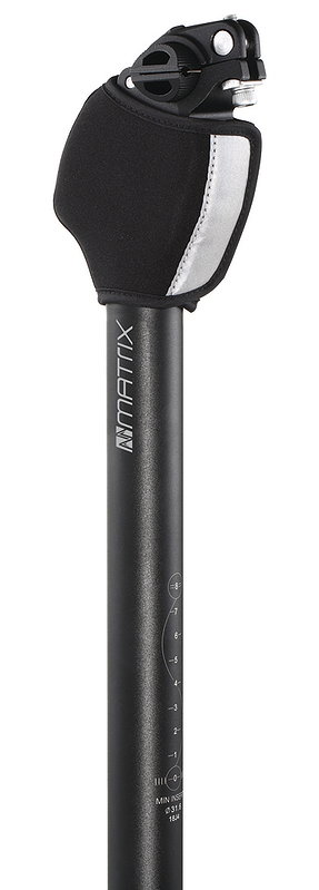 MATRIX Federsattelstütze Parallelogramm PL100 ca. 70-90 kg 30,9 mm schwarz 350 mm