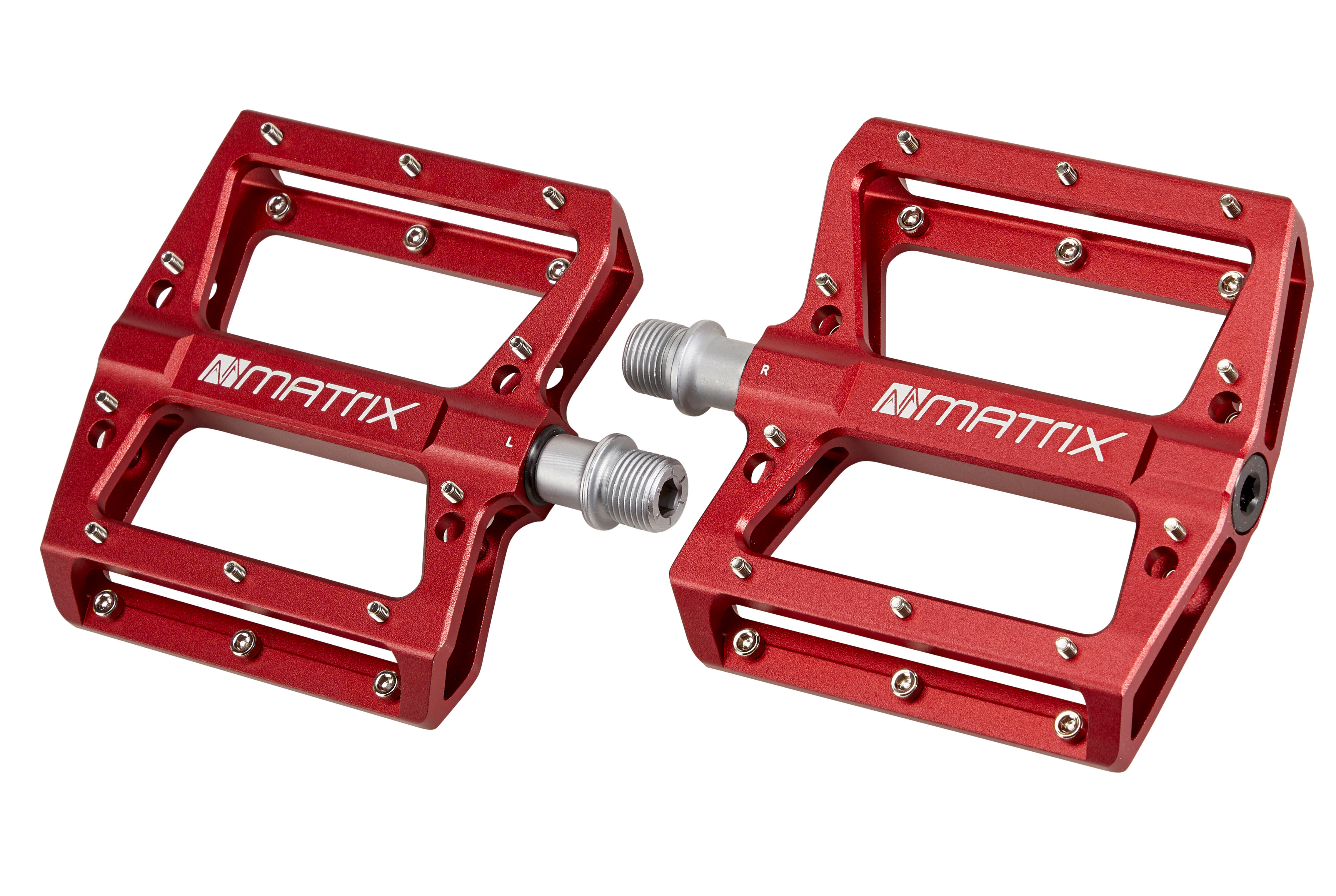 Matrix Plattform Aluminium Pedalen PE81 | Rot