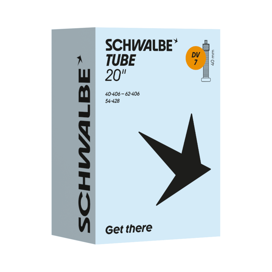 Schwalbe Fahrradschlauch DV Ventil Nr. 7 20" 40 mm 40/62-406