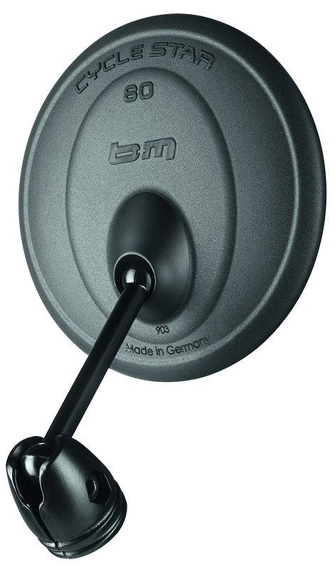 B&M Lenkerspiegel Cycle Star 80 kurze gebogene Stange, ca. 5 cm 903/3