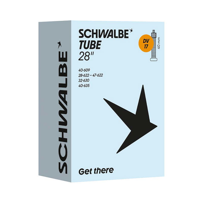Schwalbe Fahrradschlauch DV Ventil Nr. 17 28" 40 mm 28/47-622/635