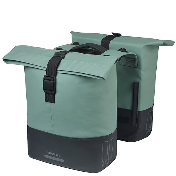 Basil Doppelpacktasche Cove MIK 2.0 silbergrün/schwarz