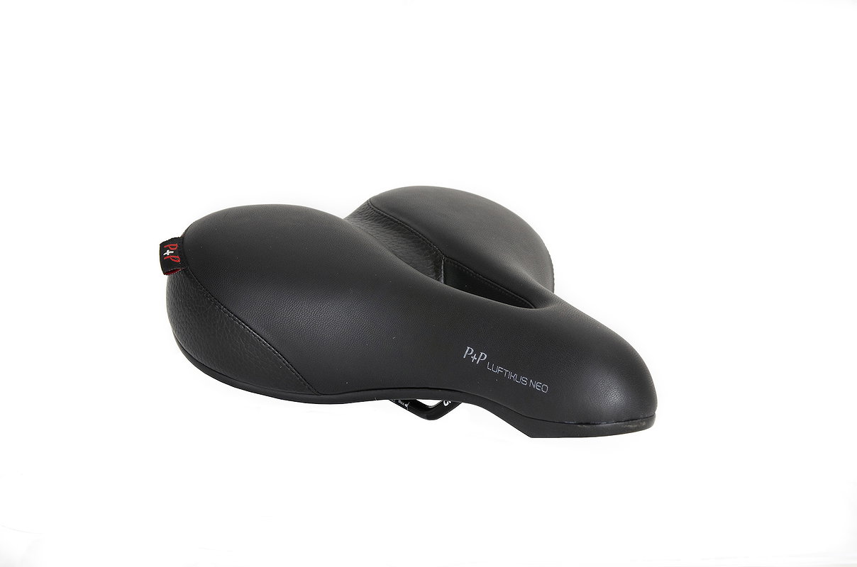 P&P City Sattel Luftikus Neo Relaxed schwarz L270 x  B215 mm / 724 g Unisex