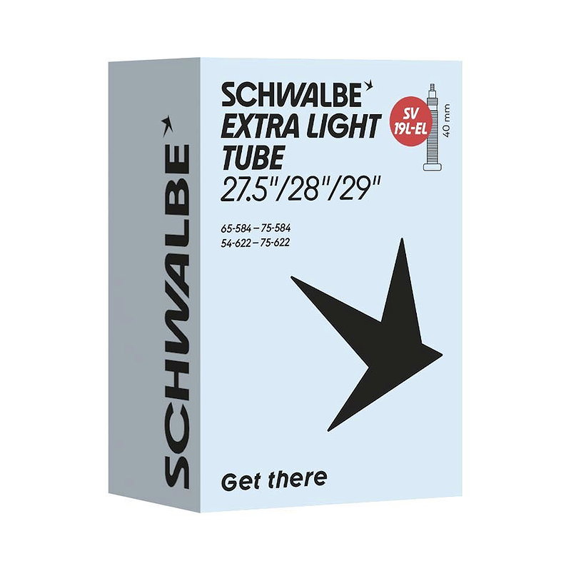 Schwalbe Fahrradschlauch Extra Light Nr. 19L Extra Light 27,5"/28"/29" SV 40mm 54/75-58